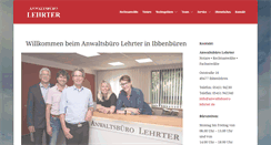 Desktop Screenshot of anwaltsbuero-lehrter.de